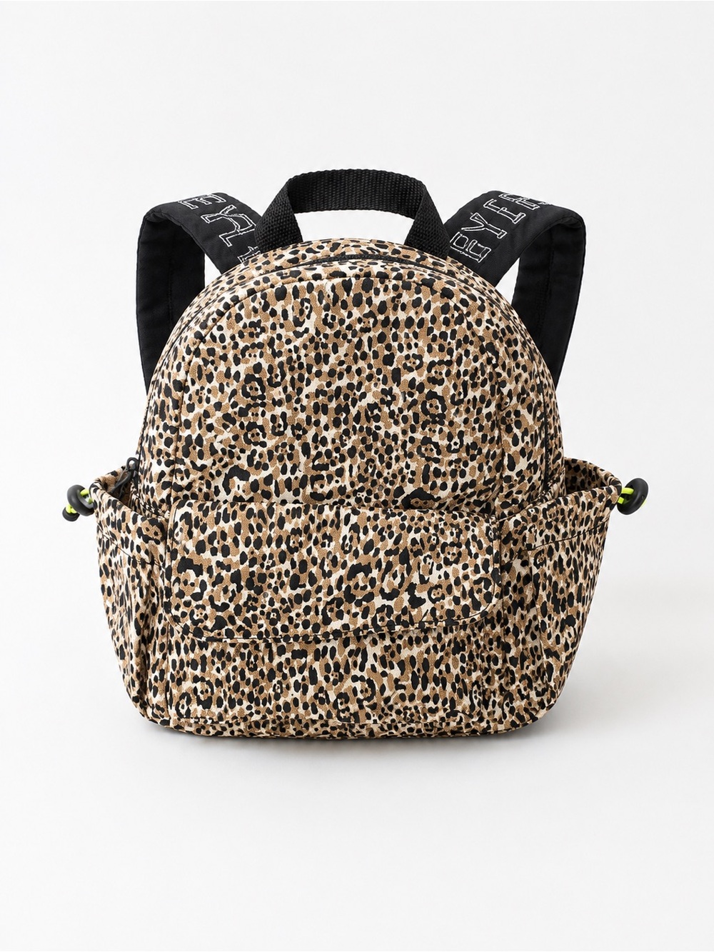 Zara Leopard Print Mini Backpack - Black & Tan